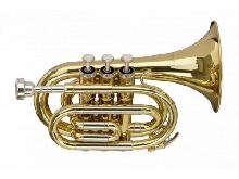 Levante LV-TR4415 - Trompette de poche en Sib, avec régulière Bb trompette pavi