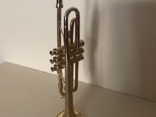 Instrument miniature, réplique de trompette, décoration musicale en laiton