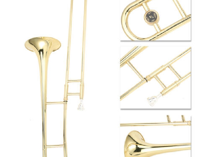 Flatsons Trombone Bb Key Laiton Alto Instrument musique vent plat pour débutant