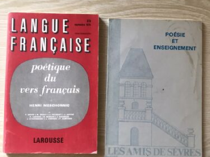 Poésie et enseignement. Poétique du vers français. Deux livres